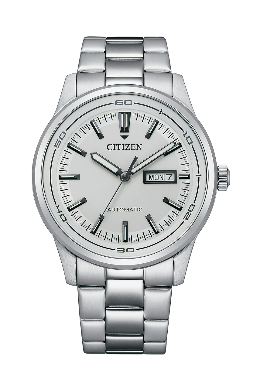 Citizen Automatic Day Date White Dial Steel Watch NH8400-87A 星辰錶 白色面盤紳士機械不鏽鋼男士手錶