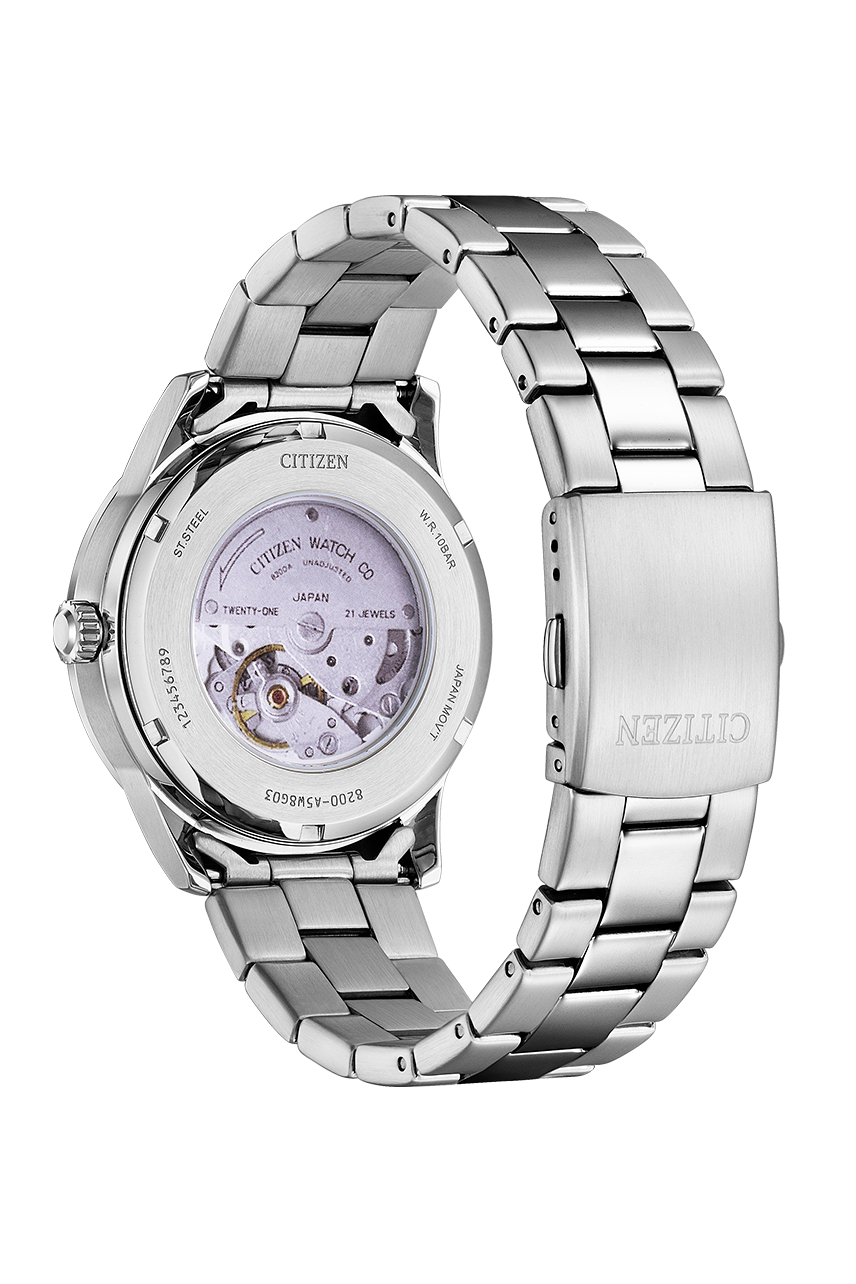 Citizen Automatic Day Date White Dial Steel Watch NH8400-87A 星辰錶 白色面盤紳士機械不鏽鋼男士手錶