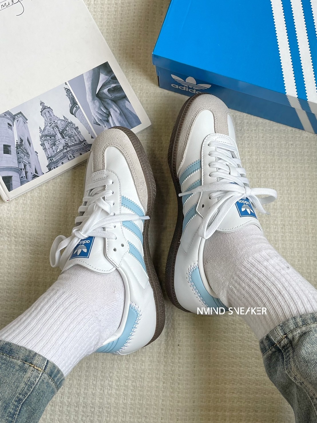 Adidas Originals Samba OG 縫線寶寶藍