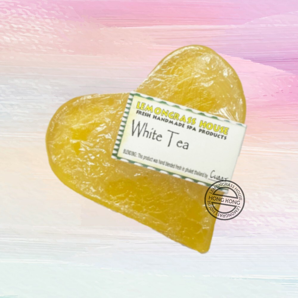 Lemongrass House - 天然手工心形香皂120G - 白茶味