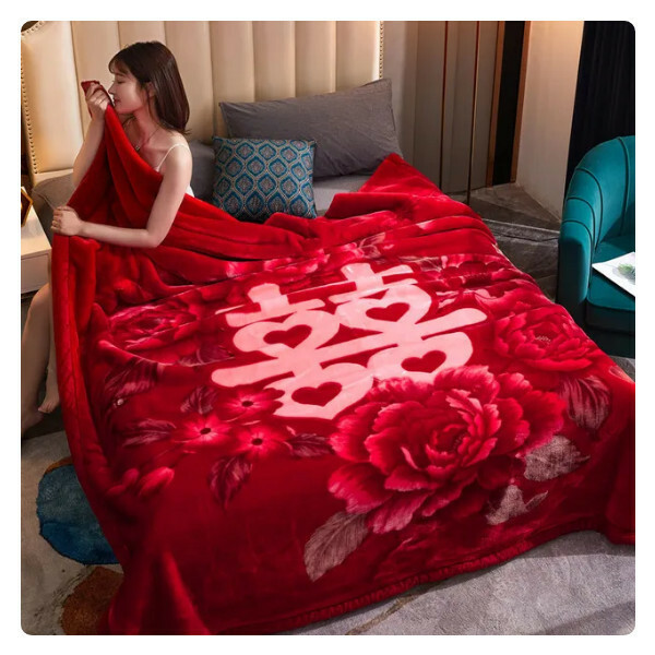 爆款雙層加厚毛毯保暖雙面毛法蘭絨毯珊瑚絨毯 150x200cm 2kg  (款色19)