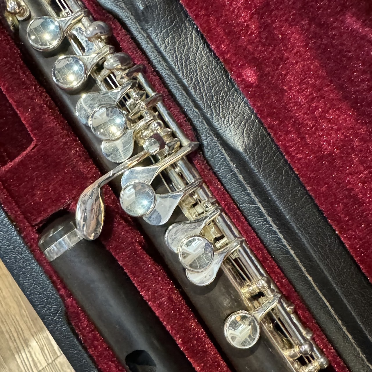 福利品 JYPC-A600S 高檔 鍍銀 烏木短笛 烏木管體/烏木笛頭