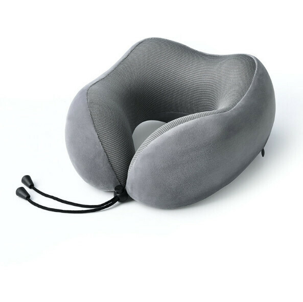 Popular memory foam U-shaped pillow (light gray single pillow)