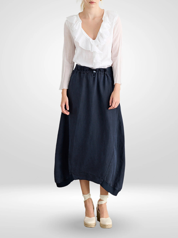 EUROPEAN V領滾邊上衣