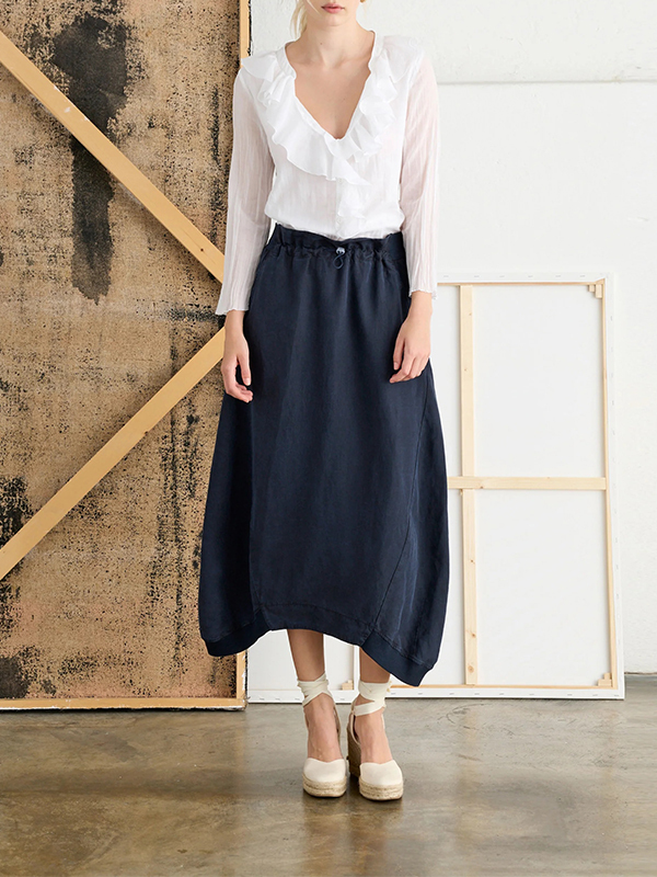 EUROPEAN V領滾邊上衣