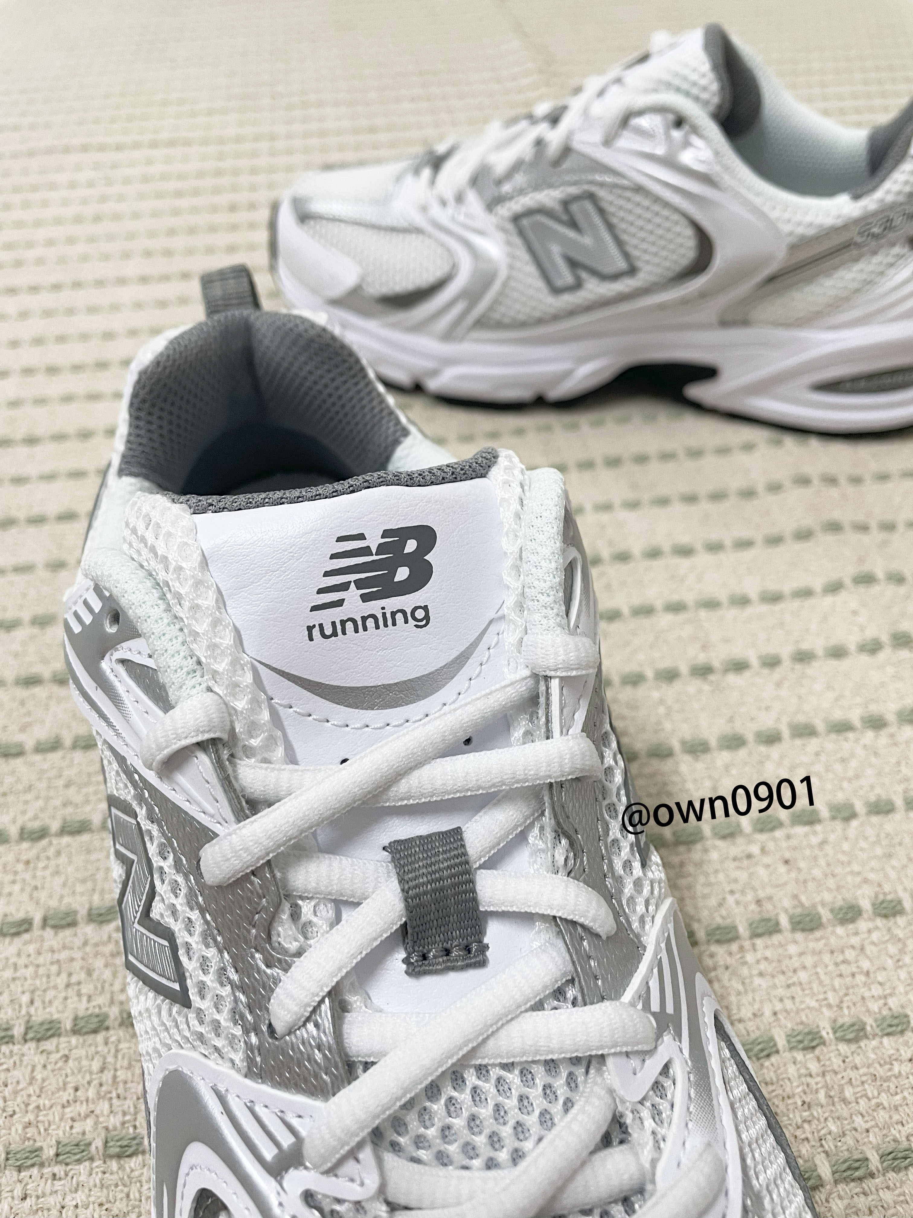 【OWN】New Balance 530 透氣 網布 休閒 運動 慢跑 球鞋 男女同款 白銀 MR530AD