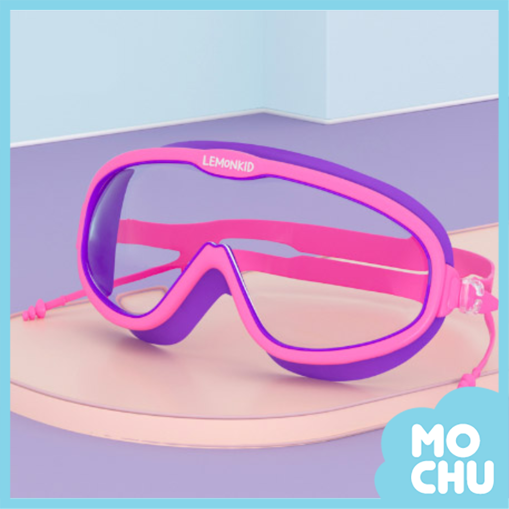(現貨)雙色大框兒童泳鏡
