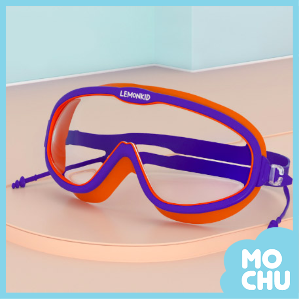 (現貨)雙色大框兒童泳鏡
