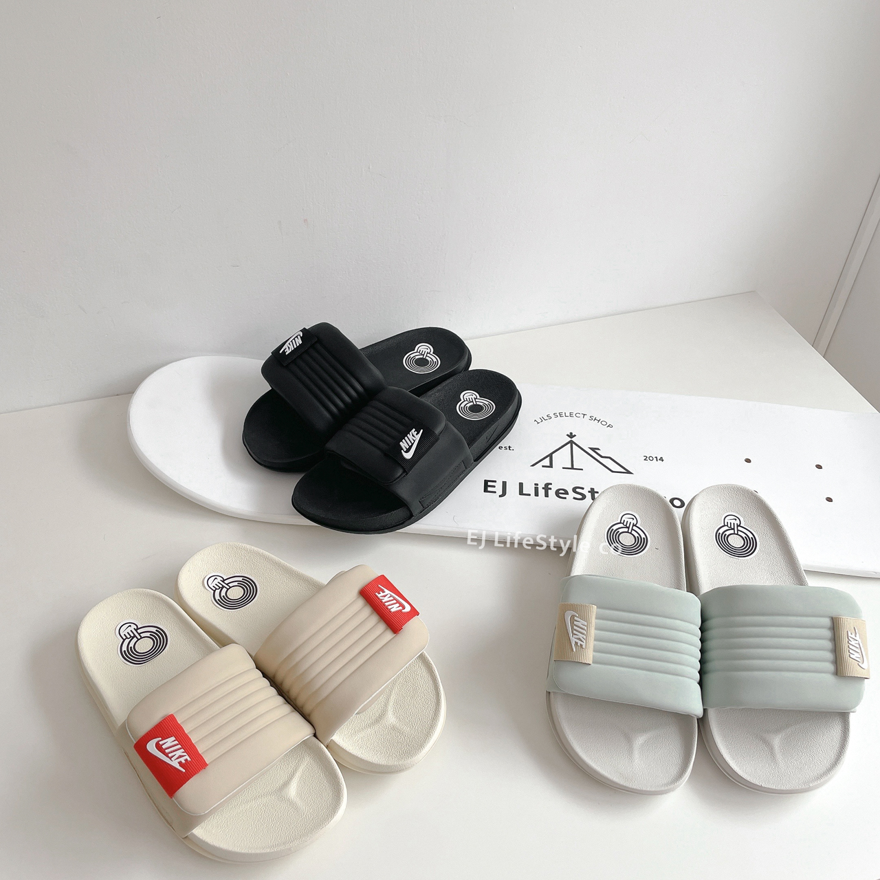 NIKE OFFCOURT 拖鞋 魔鬼氈 可調節 海綿拖 黑 DQ9624-001 奶茶 DV1033-100 薄荷綠 DQ9624-003 / 調貨