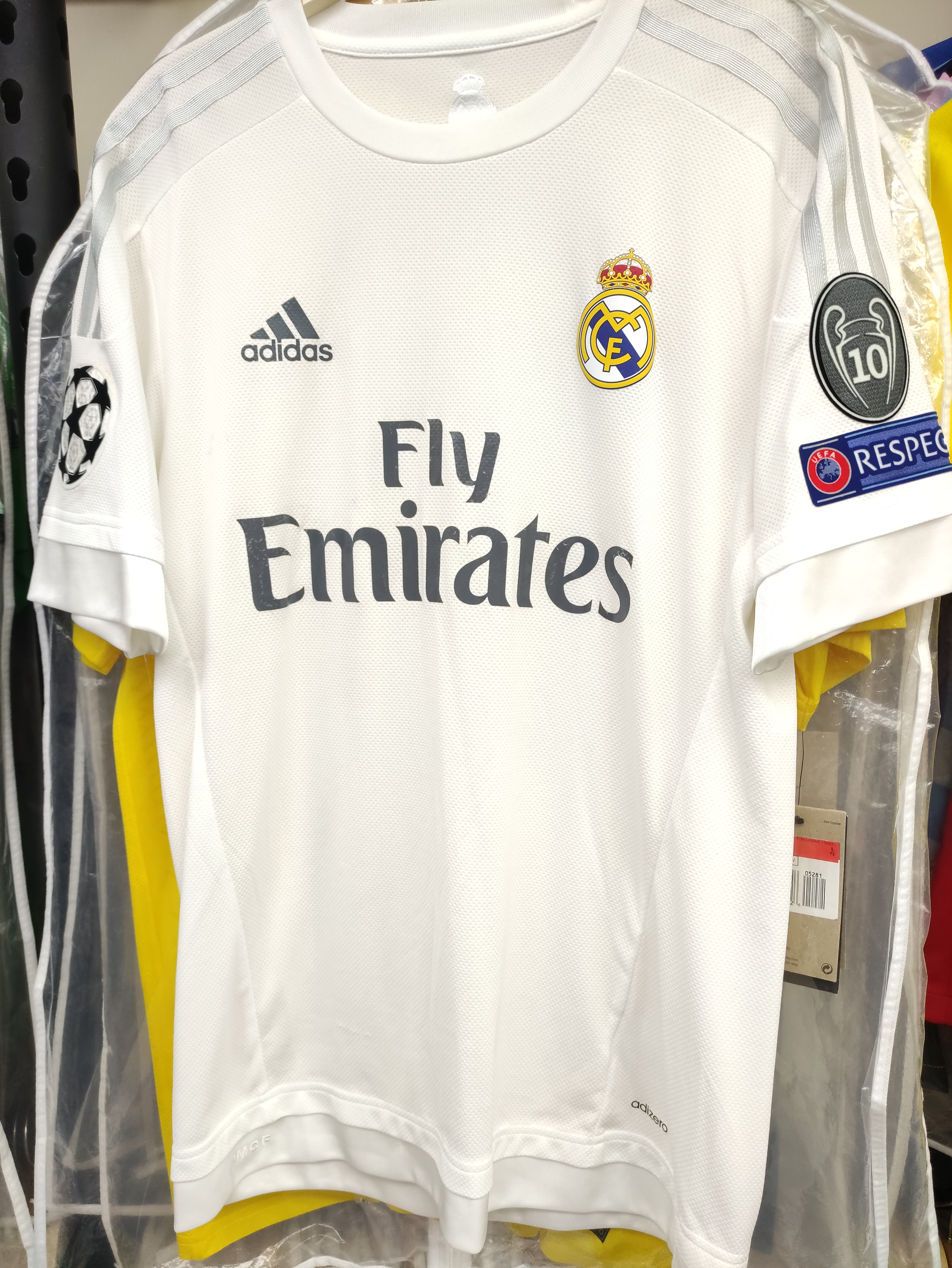 15-16皇家馬德里主場卻奧斯球員版球衣