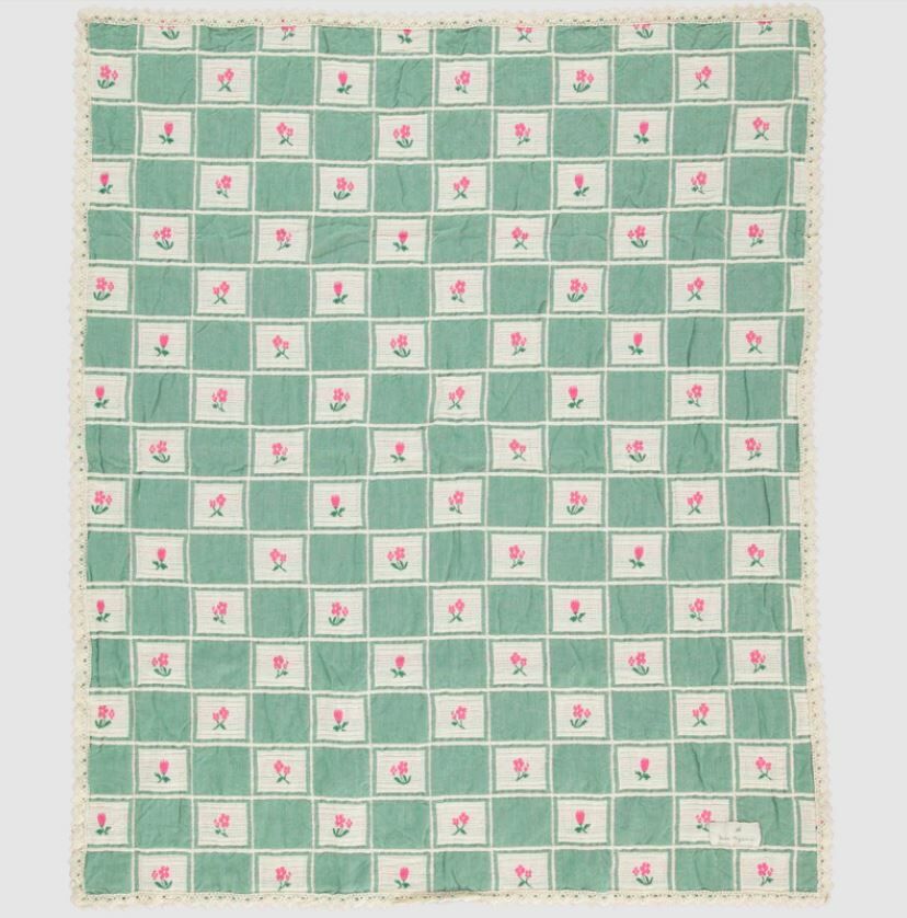 Bebe Organic  有機棉小花拼布毯 Daisy Blanket-Daisy Patchwork