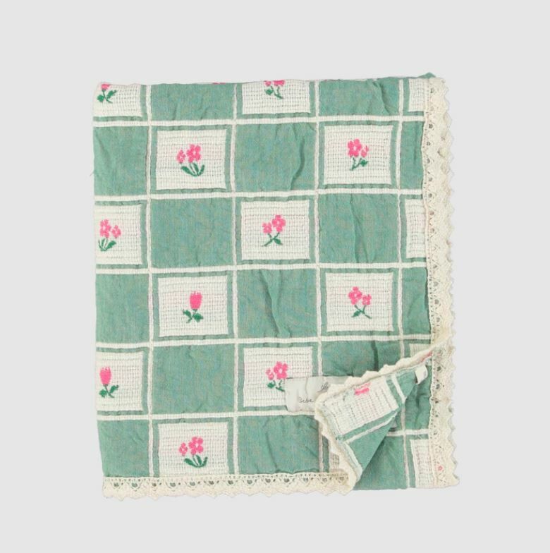 Bebe Organic  有機棉小花拼布毯 Daisy Blanket-Daisy Patchwork