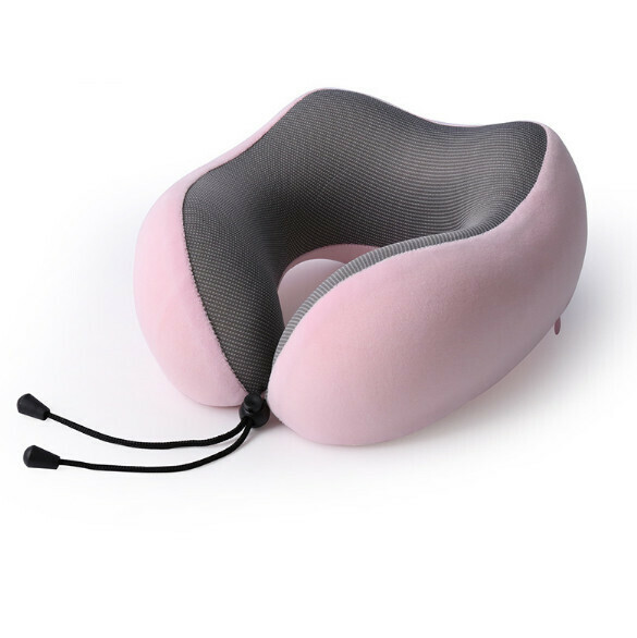 Popular memory foam U-shaped pillow (light pink single pillow)