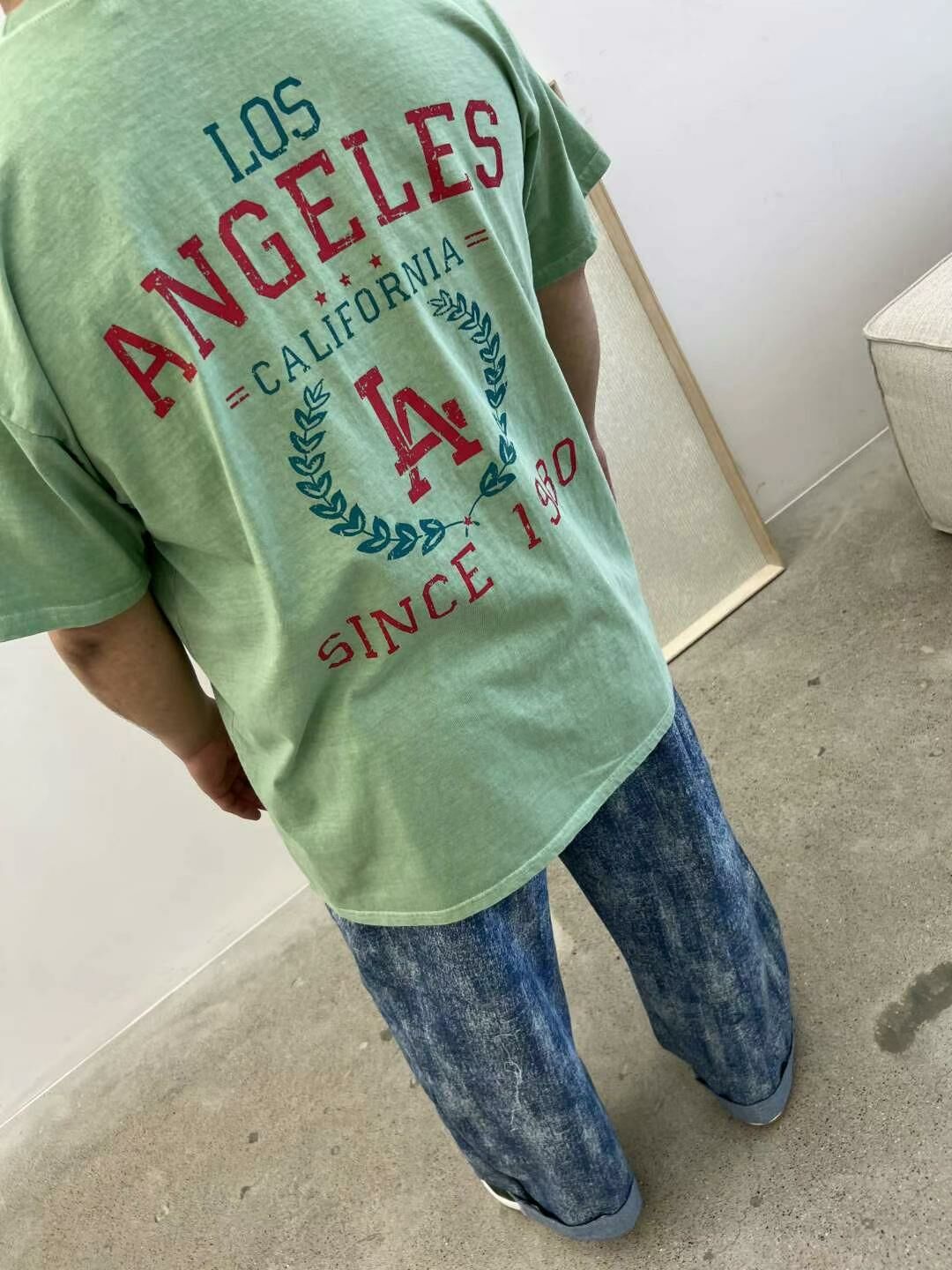 洗水英文字短袖Tee KKUKKU-005T