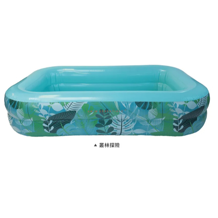 【樂森藥局】Swim Essentials 荷蘭 方形充氣戲水池(約211x132x46cm/350L)