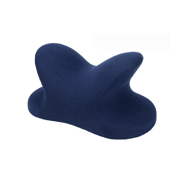 Popular hugging memory foam nap pillow (navy cotton jacket) (MJ8112 bamboo charcoal adult version) (size: 43*23*19cm)