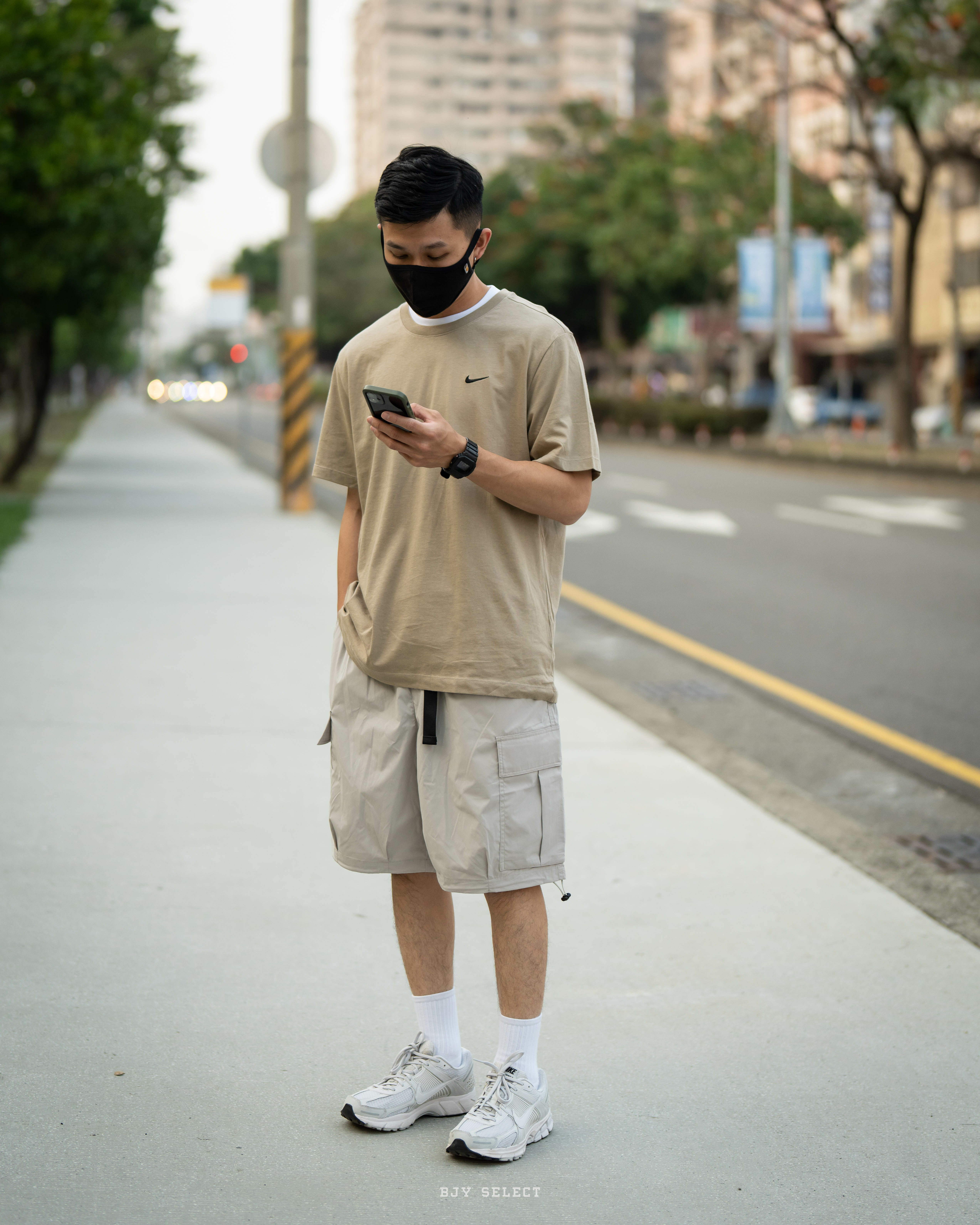 #現貨 NIKE SWOOSH 刺繡LOGO 胸前小勾 短袖 BV0508-247 棕色