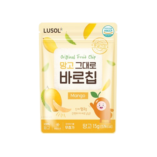 LUSOL -嬰幼兒天然乾果脆片-芒果 13m+ (15g)