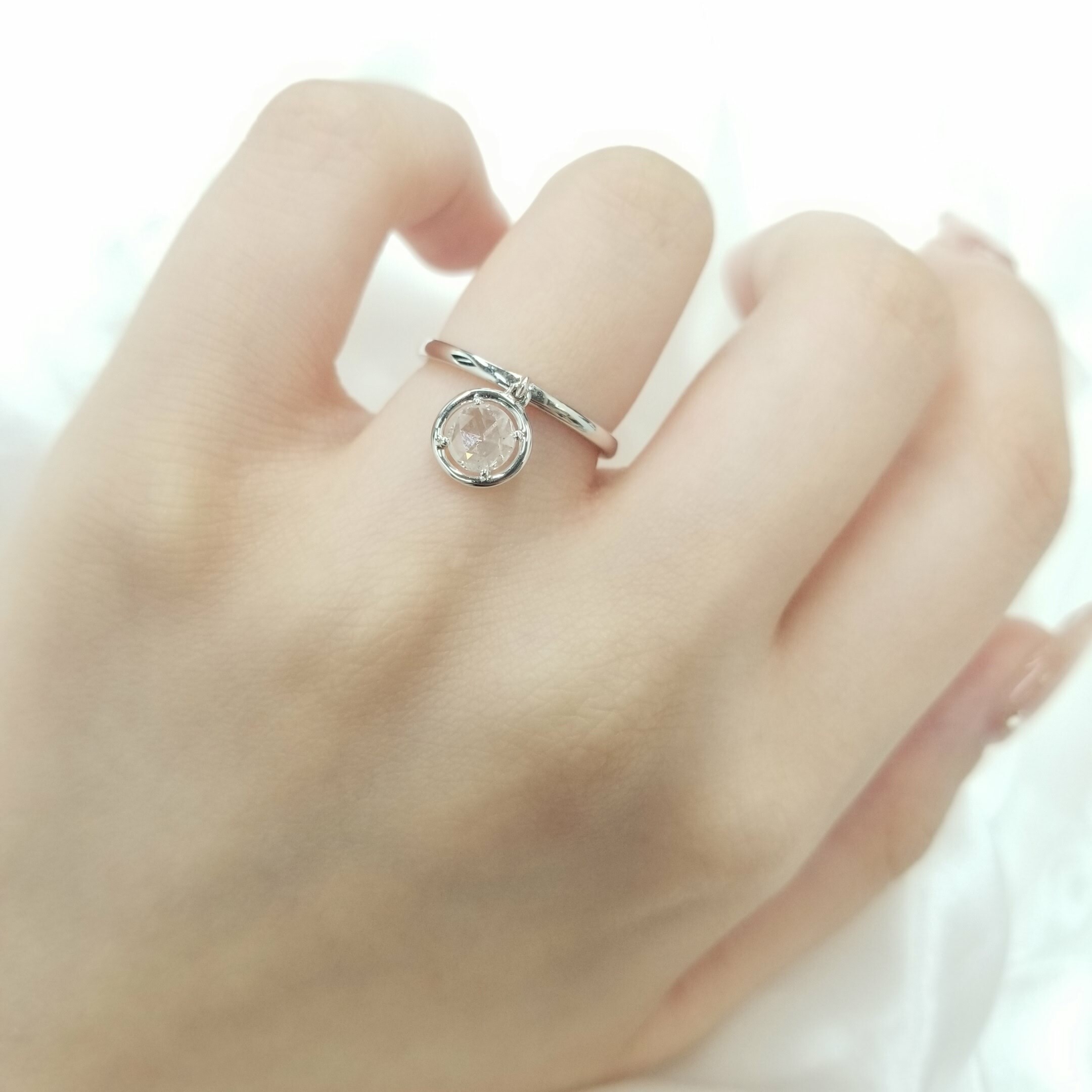 18K White Gold 0.31ct  Diamond Ring