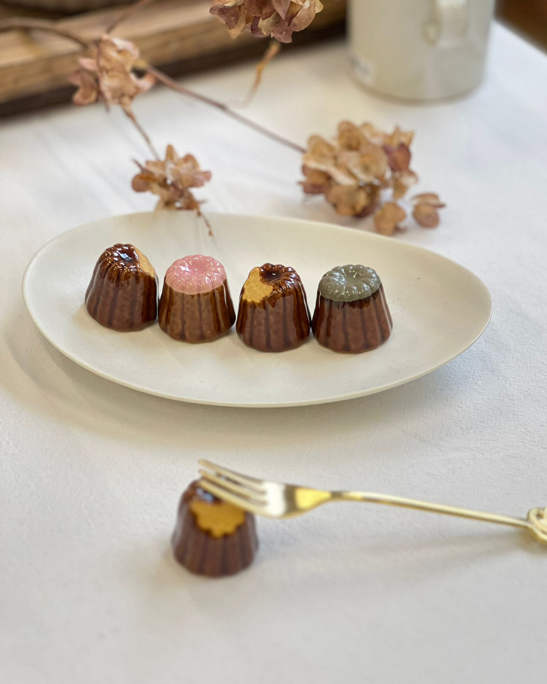 美濃燒 可麗露筷子托(3款)｜ihoshiro