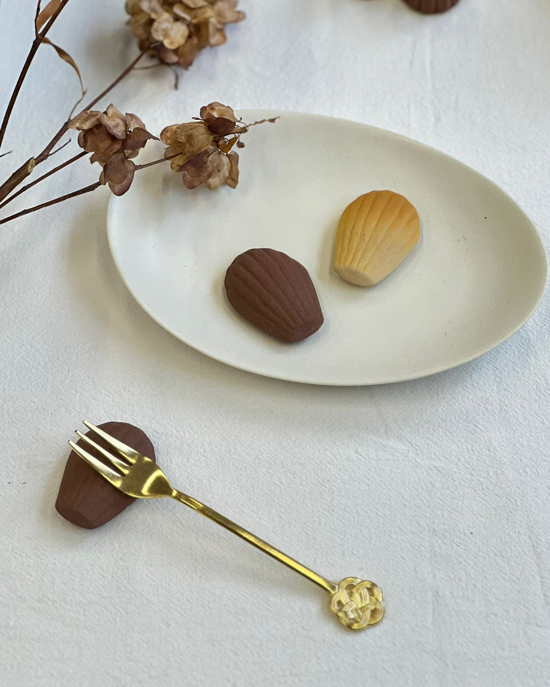 美濃燒 貝殼蛋糕筷子托(2款)｜ihoshiro