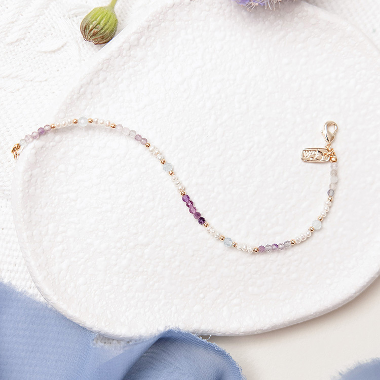 藍花楹盛開 – 海藍寶 – 手鍊