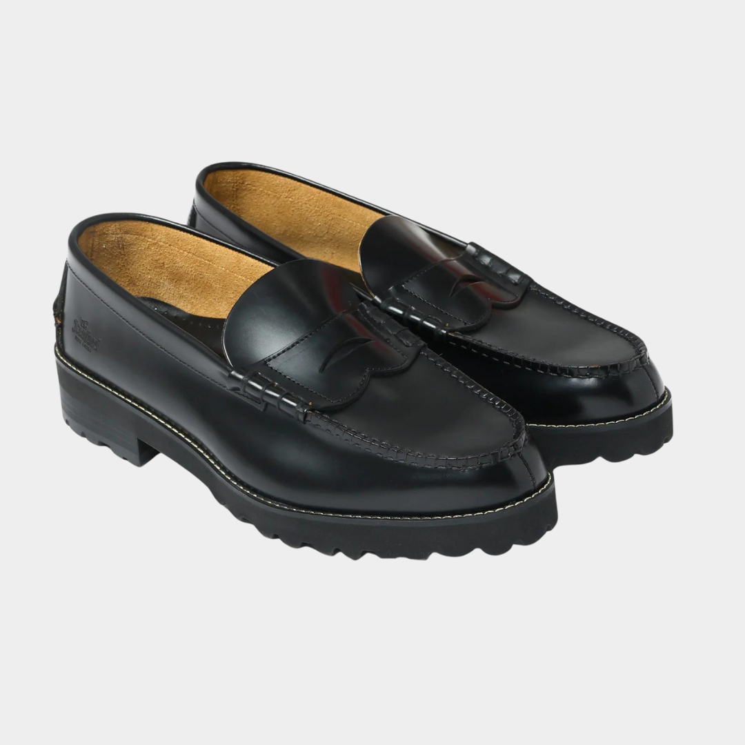 KENFORD - MENS TANK SOLE LOAFERS / BLACK