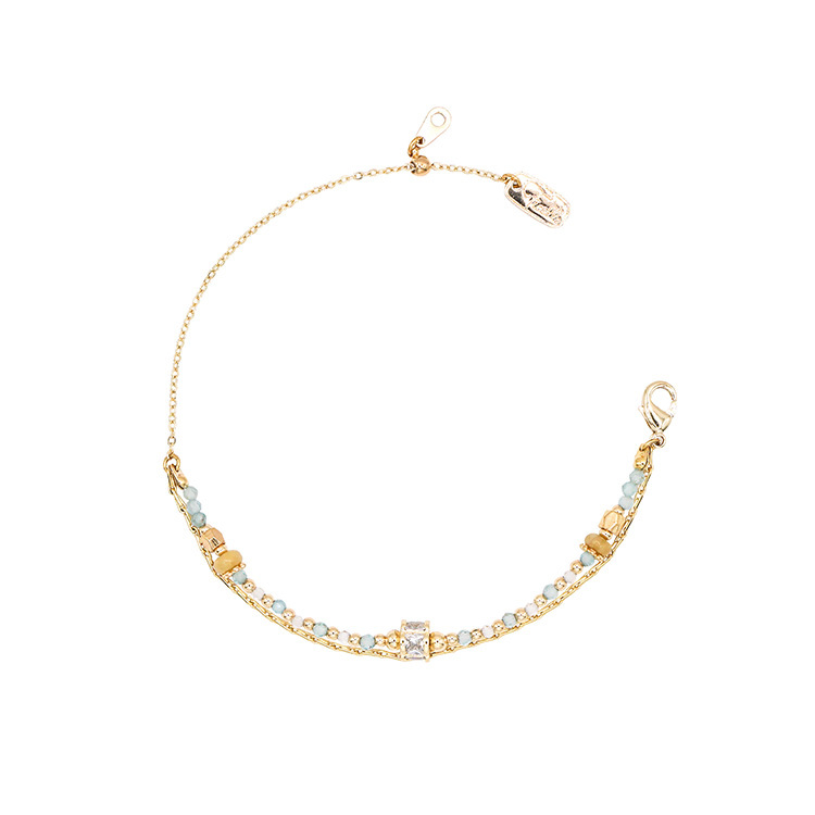 藍雪花天空 – 海藍寶 – 手鍊