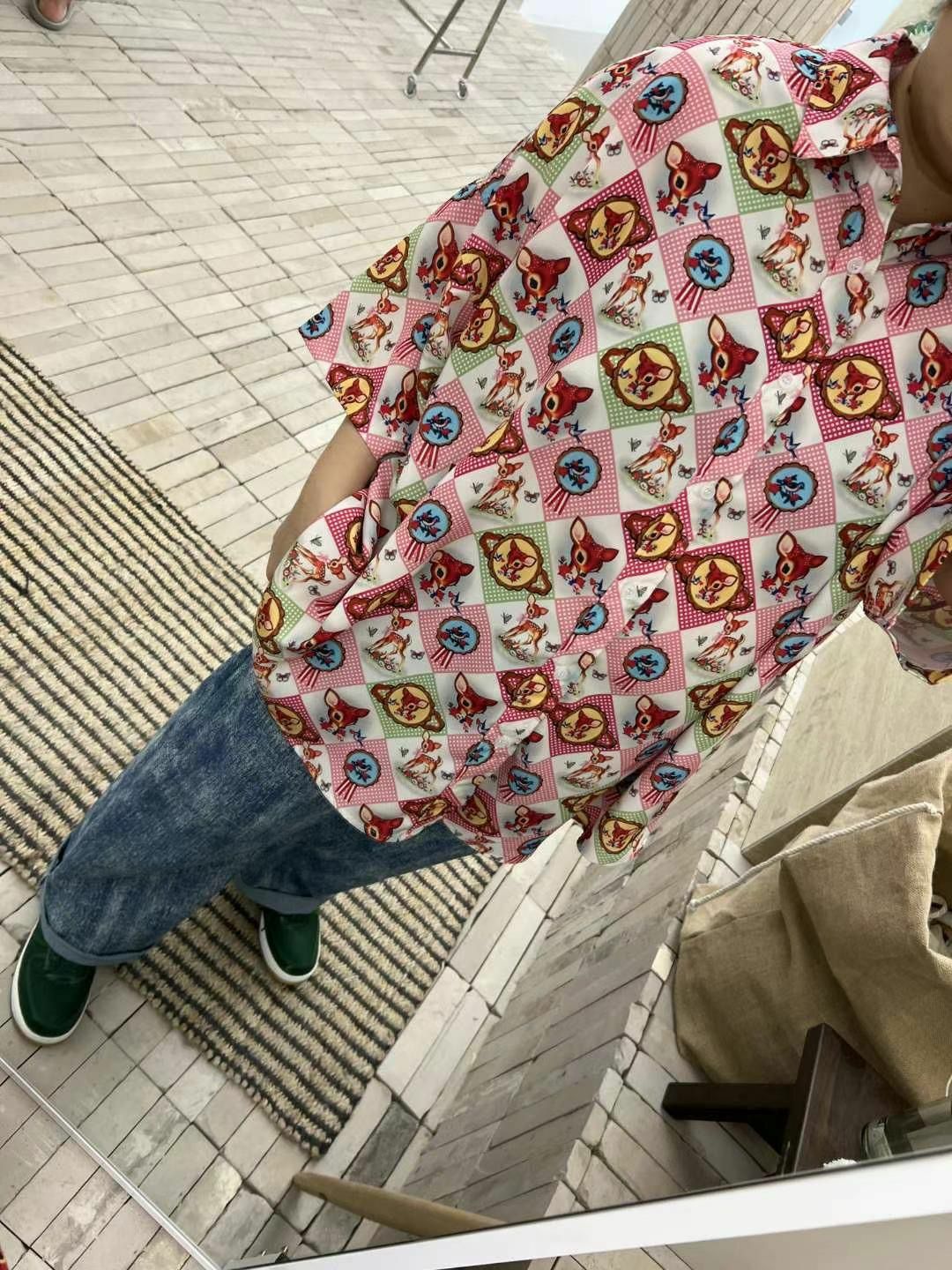 鹿仔圖案短袖恤衫 KKUKKU-008S