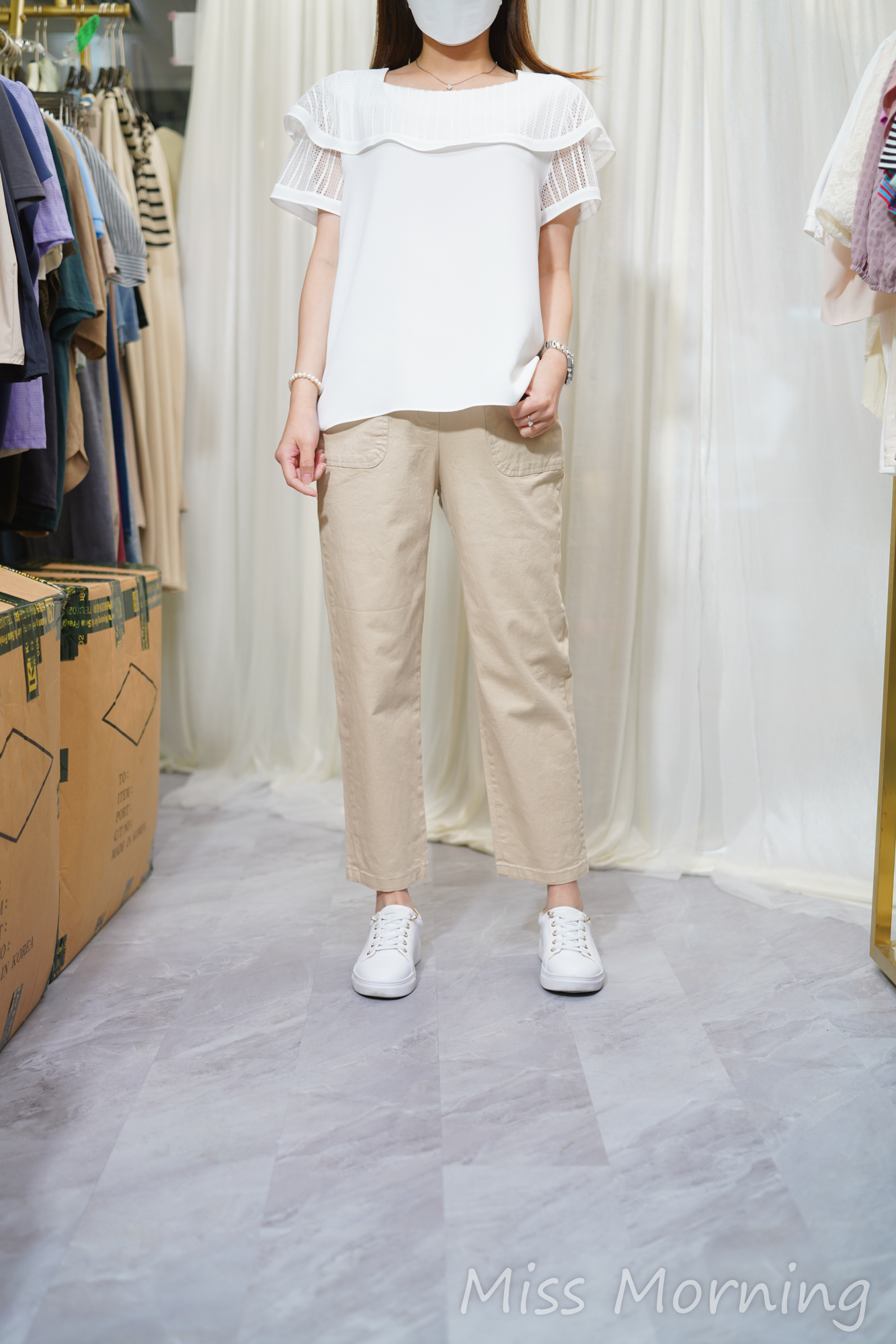 層次感雪紡上衣(13931)