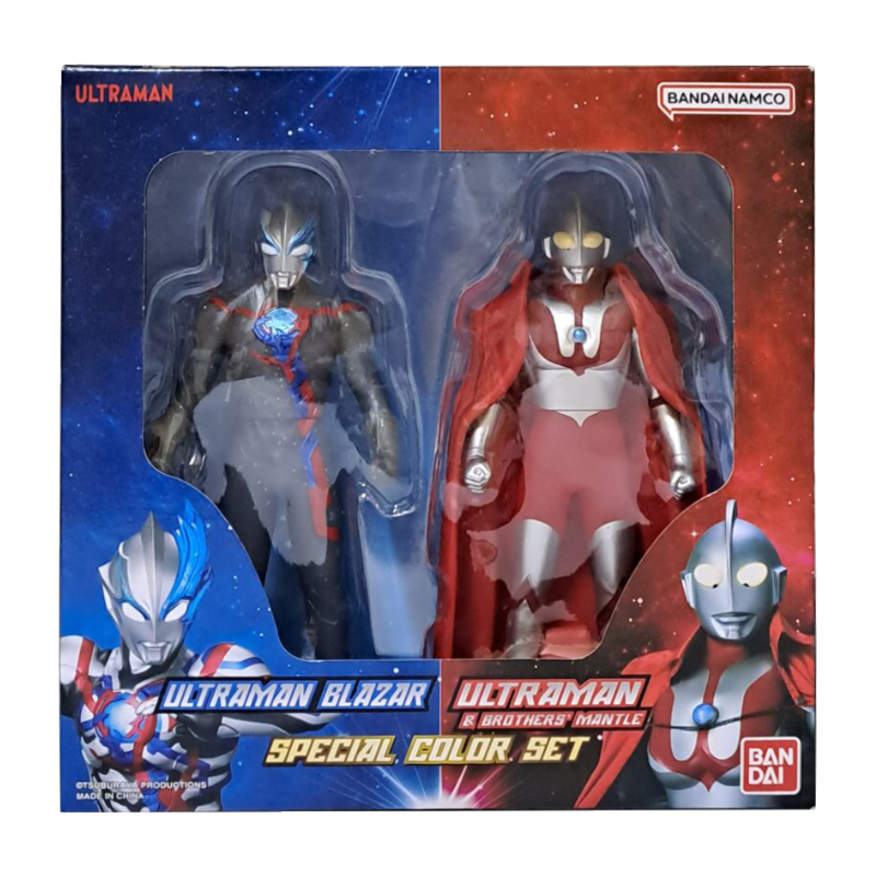 《 BANDAI 萬代 》 超人力霸王布雷薩&超人力霸王披風 限定軟膠套組 BT175205