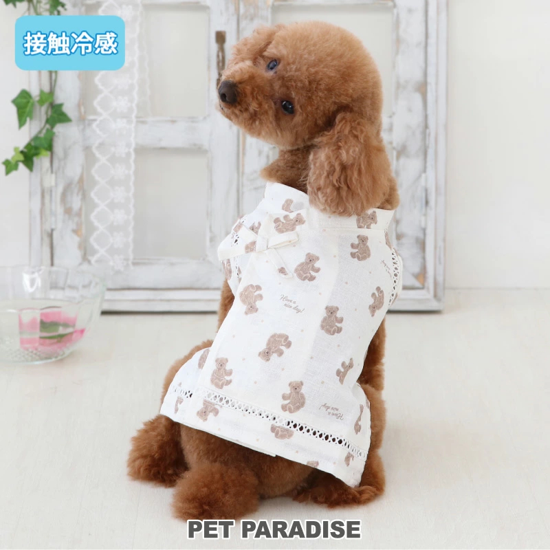 【Pet Paradise】Cool-Touch Back-Opening Jinbei - Bear <633-29035>