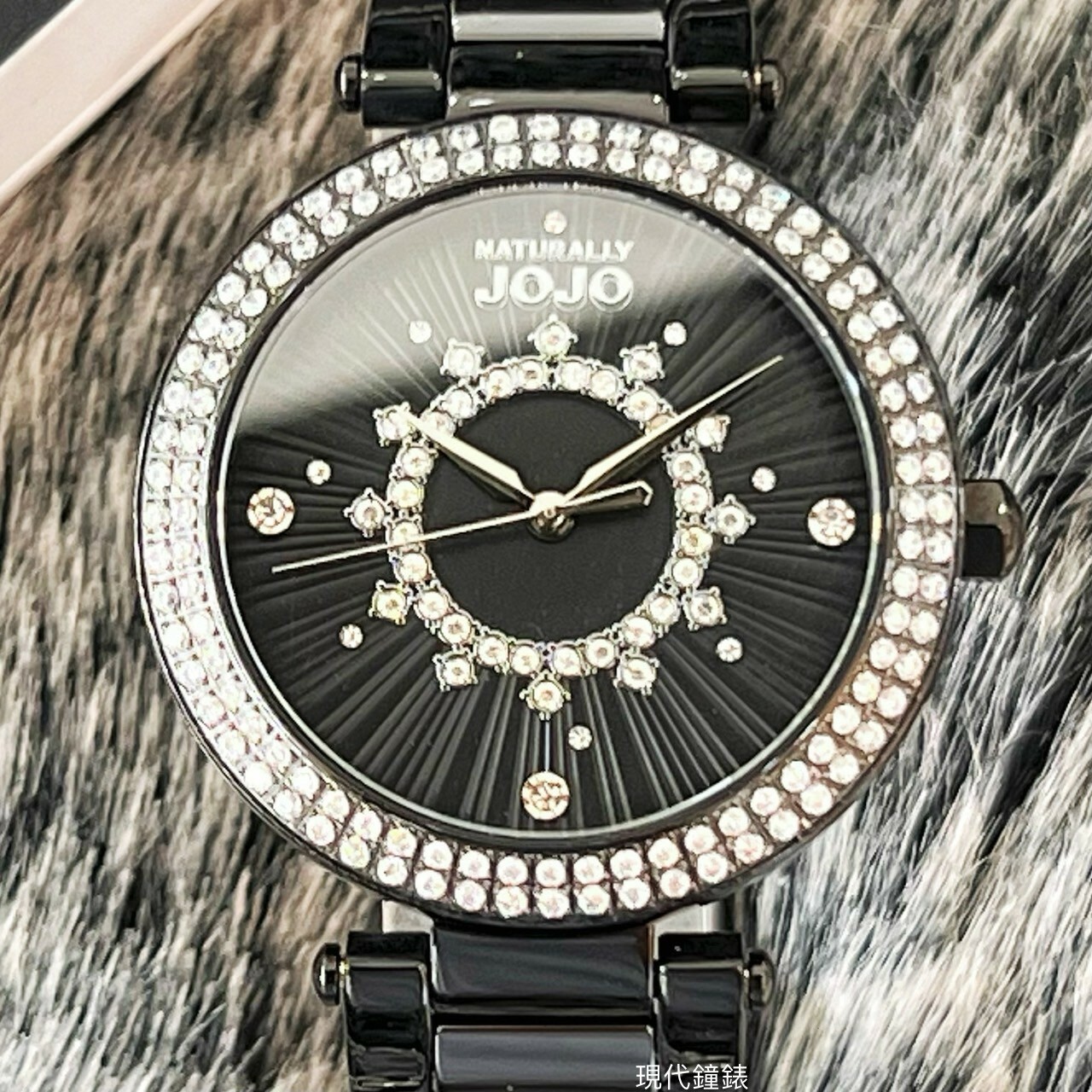 【NATURALLY JOJO】絢麗星芒陶瓷腕錶JO96984-88F 37mm 現代鐘錶