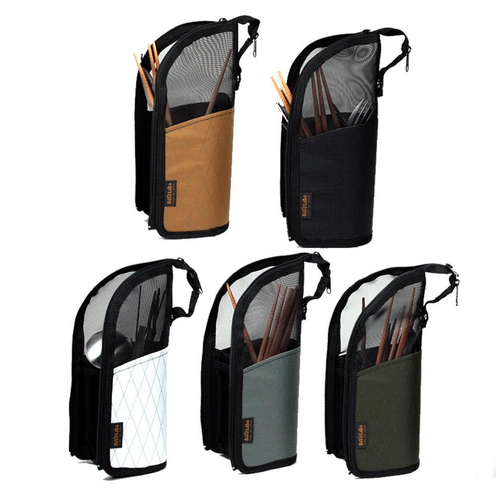 Sotolabo 戶外餐具直立式瀝水收納袋 小
