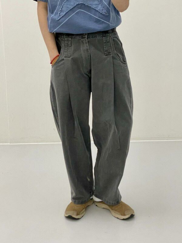 洗水淨色鬆身褲 HIGH FIVE-053P