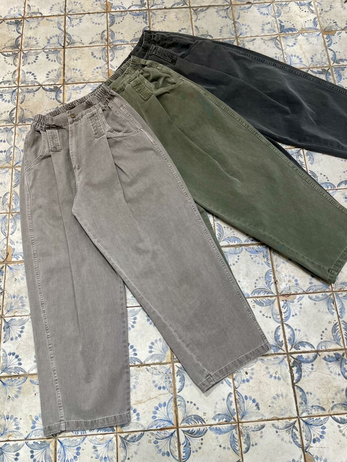 洗水淨色鬆身褲 HIGH FIVE-053P