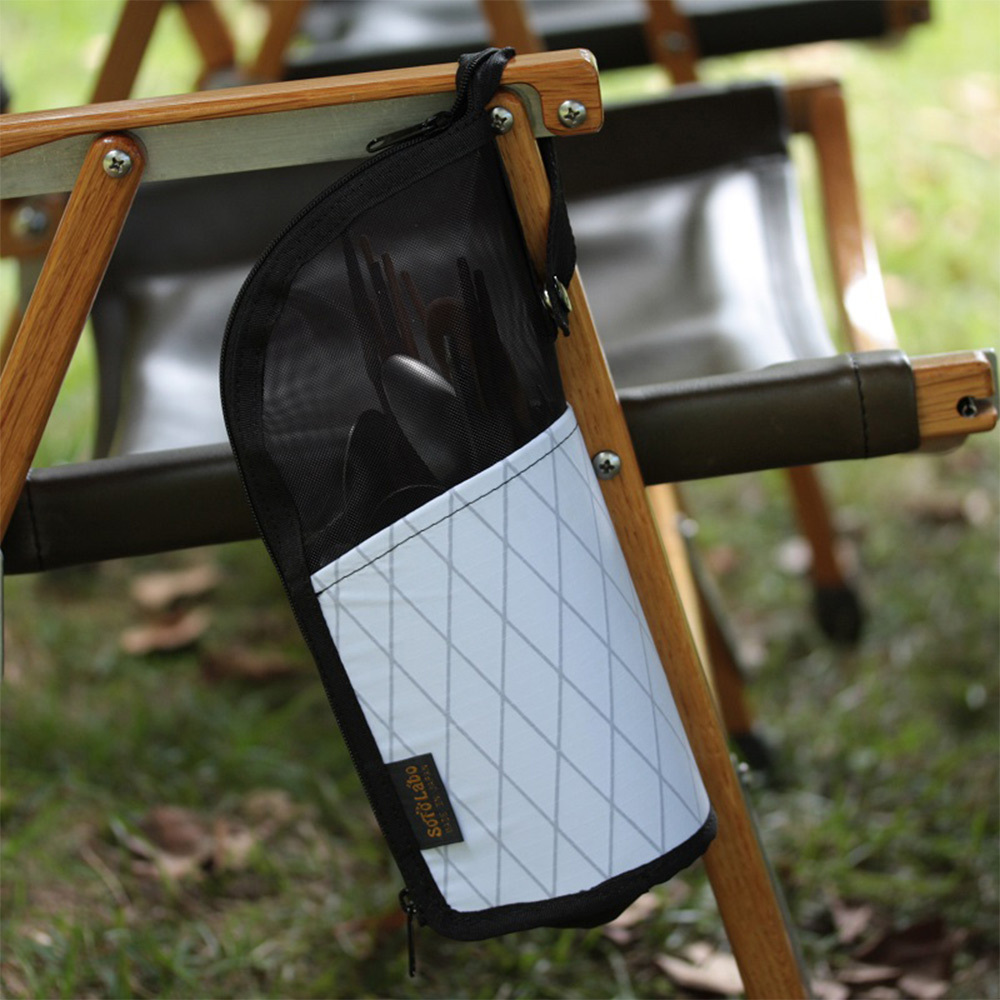 Sotolabo 戶外餐具直立式瀝水收納袋 小