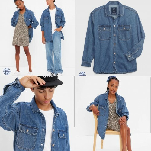 【現貨】GAP 11542 中童牛仔襯衫