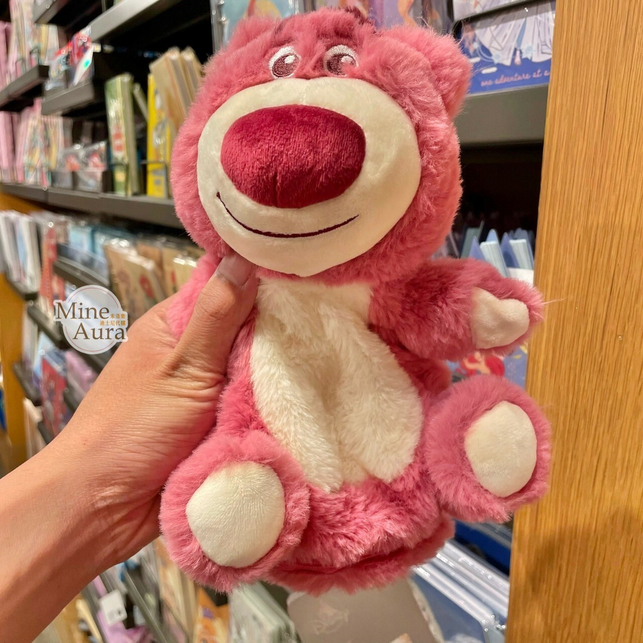 熊抱哥 Lotso 絨毛造型 筆袋 收納袋 玩具總動員 Toy Story -上海迪士尼樂園