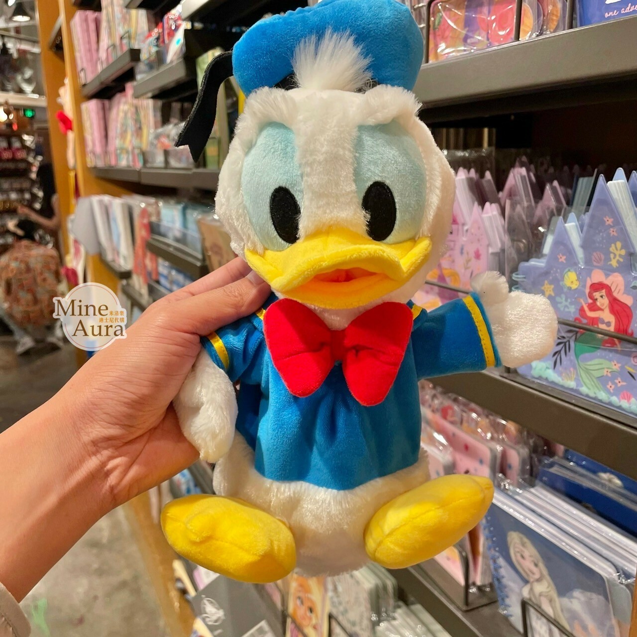 唐老鴨 Donald 絨毛造型 筆袋 收納袋 -上海迪士尼樂園