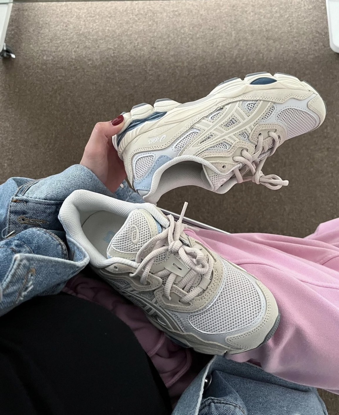 Asics GEL-NYC 奶油灰藍