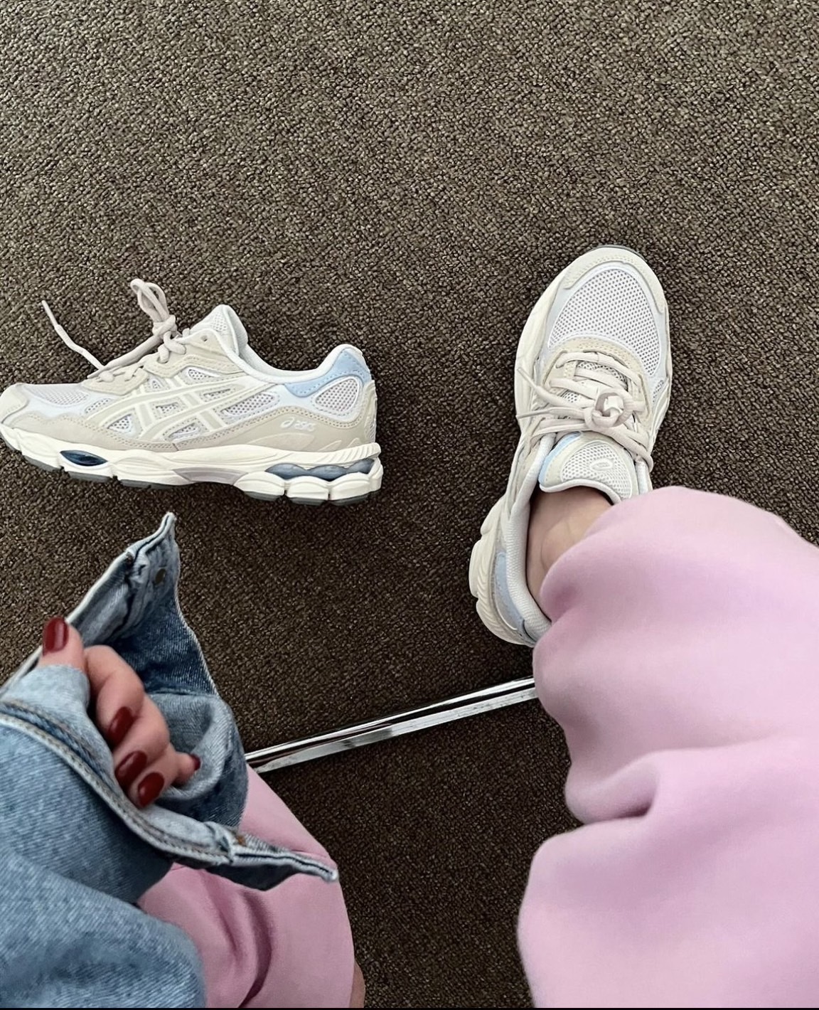 Asics GEL-NYC 奶油灰藍