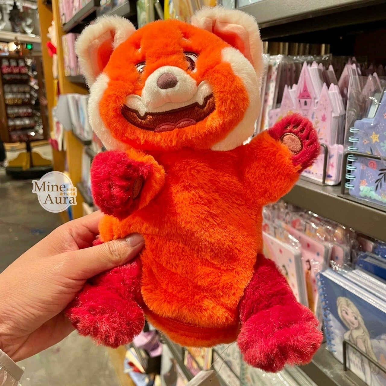 紅熊貓 美美 Meilin 絨毛造型 筆袋 收納袋 青春養成記 Turning Red -上海迪士尼樂園