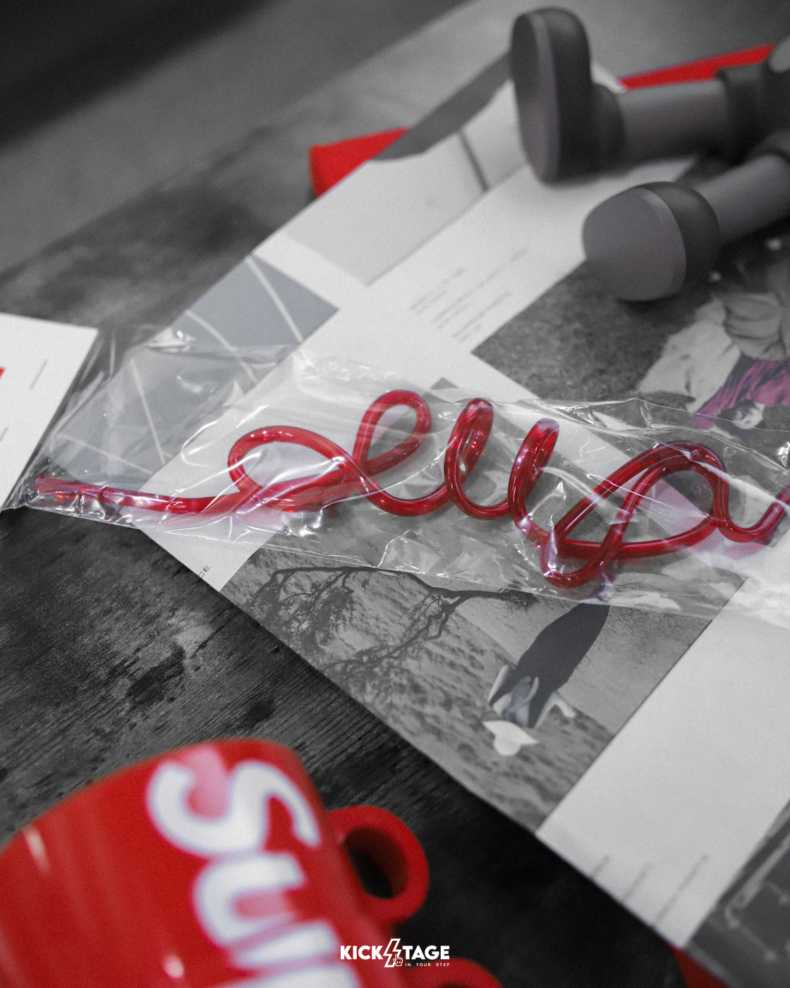 SUPREME 24SS SILLY STRAW 紅色 開季禮物 LOGO字母造型吸管 派對吸管【SUP631】