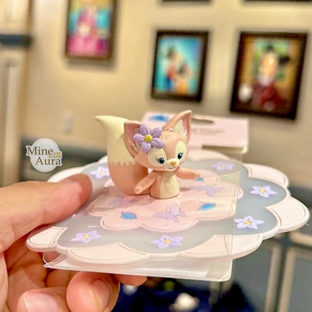 玲娜貝兒 Lina bell 花邊造型 矽膠 杯蓋 -上海迪士尼樂園