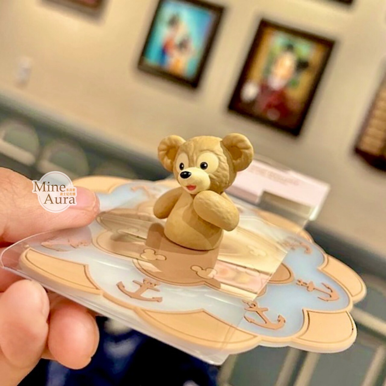 達菲 Duffy 花邊造型 矽膠 杯蓋 -上海迪士尼樂園