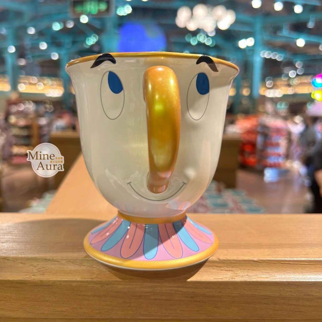 阿齊 Chip 造型 馬克杯 水杯 美女與野獸 Beauty and the Beast -上海迪士尼樂園