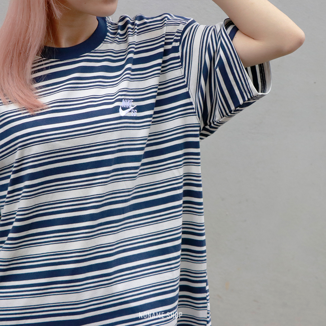 NIKE SB 刺繡 條紋 短袖 (男款)