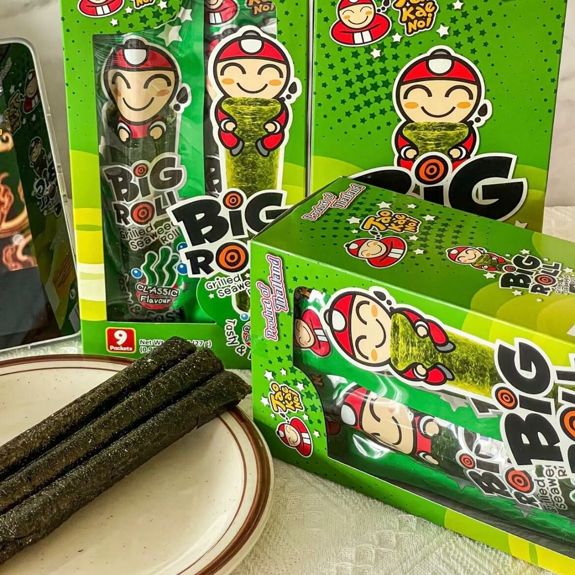 小老板-烤脆紫菜卷（經典原味）1包