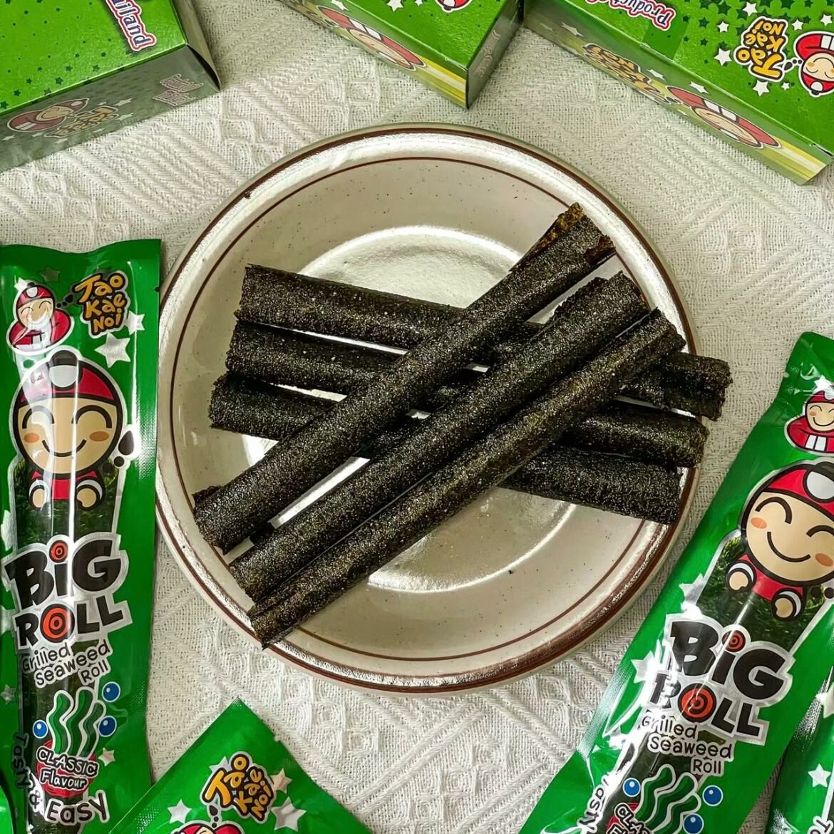 小老板-烤脆紫菜卷（經典原味）6包